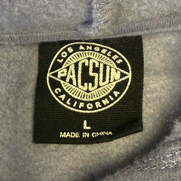 Pac Sun lavender hoodie peace ying yang purple cozy hippie women’s size large - Picture 3 of 4